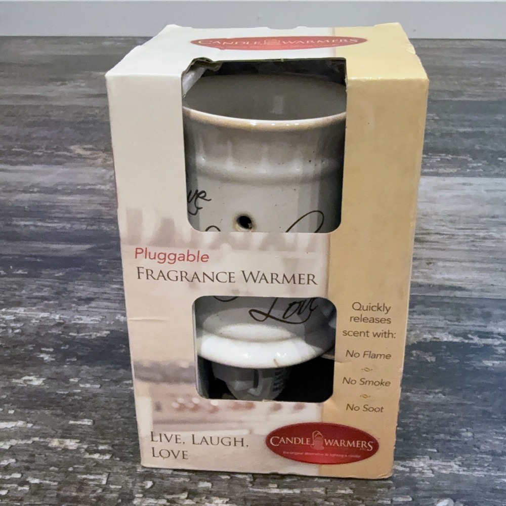 Candle Warmers Live Laugh Love‎ Plug In Fragrance Wax Warmer Gift Holiday NEW